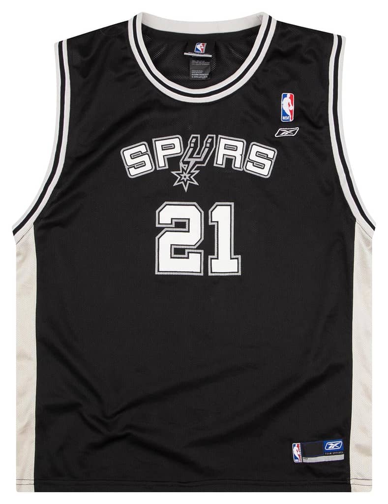 2002-06 San Antonio Spurs Duncan #21 Reebok Jersey (Away) Y