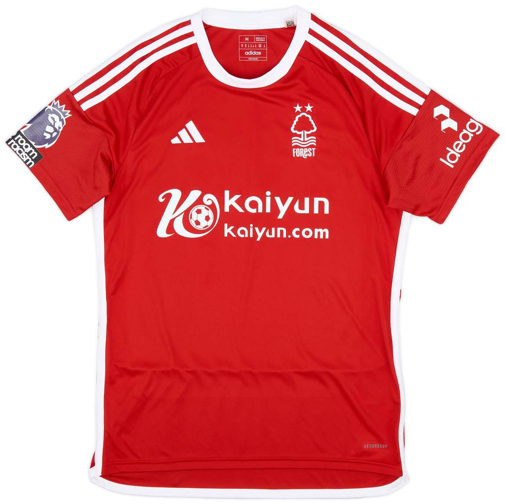 2023-24 Nottingham Forest Match Issue Home Shirt Yates #22