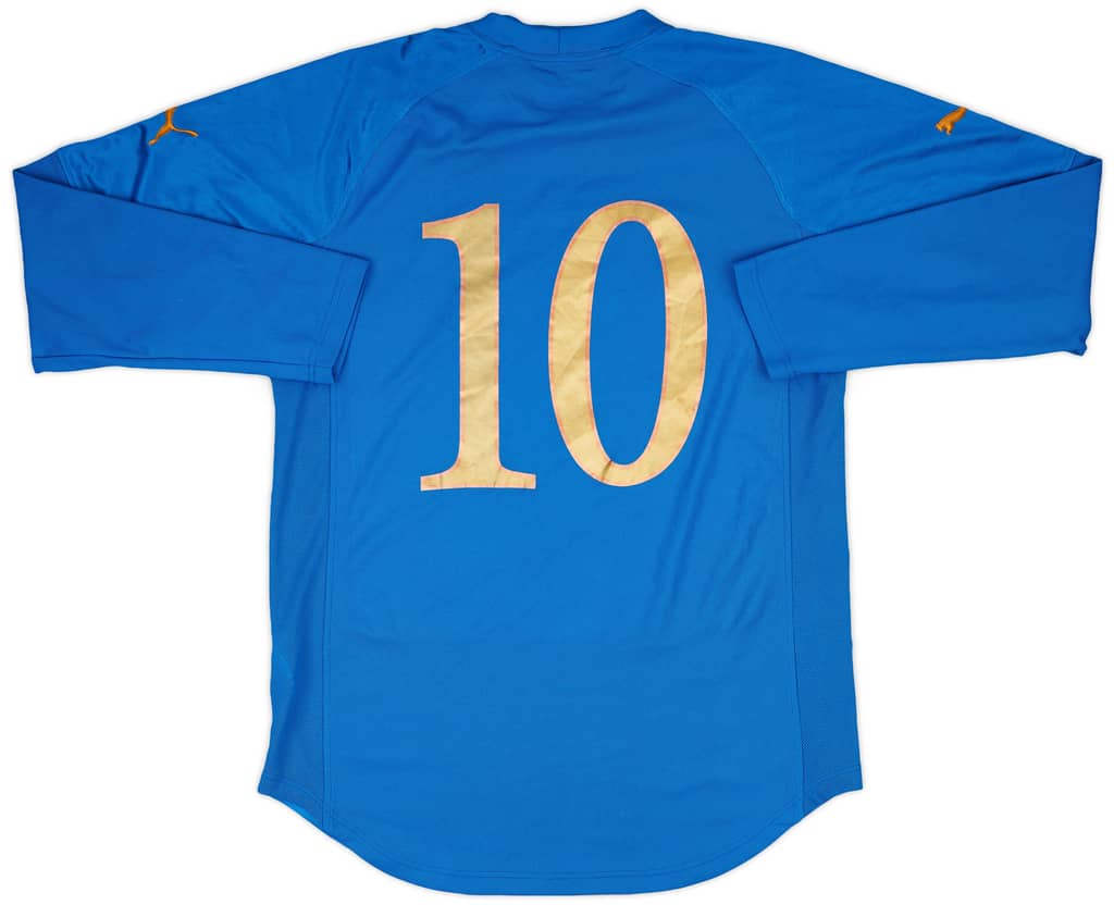 2004-06 Italy Match Issue Home L/S Shirt #10