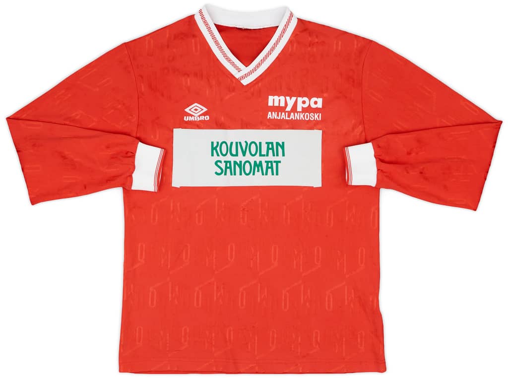 1991-93 MyPa Match Issue Home L/S Shirt #2