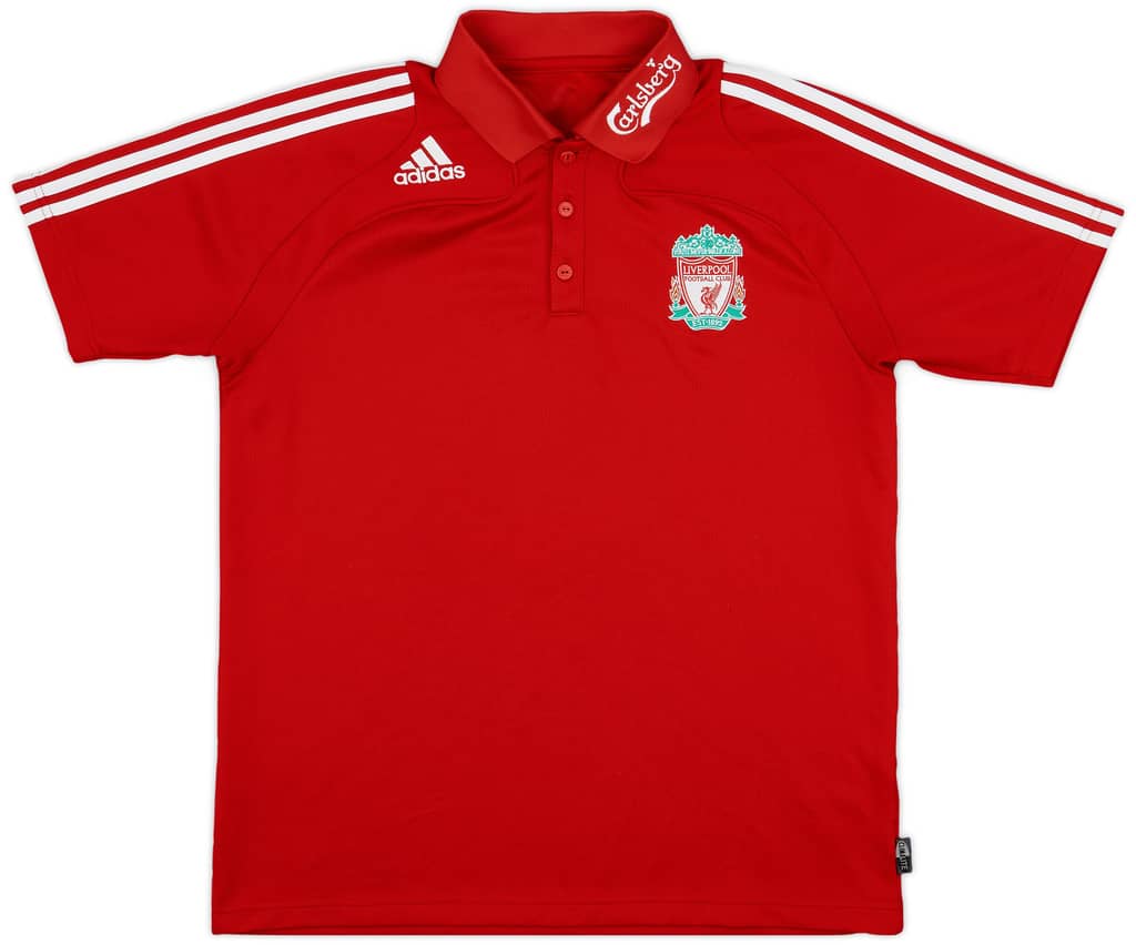 2008-09 Liverpool adidas Polo Shirt - 8/10 - (M)