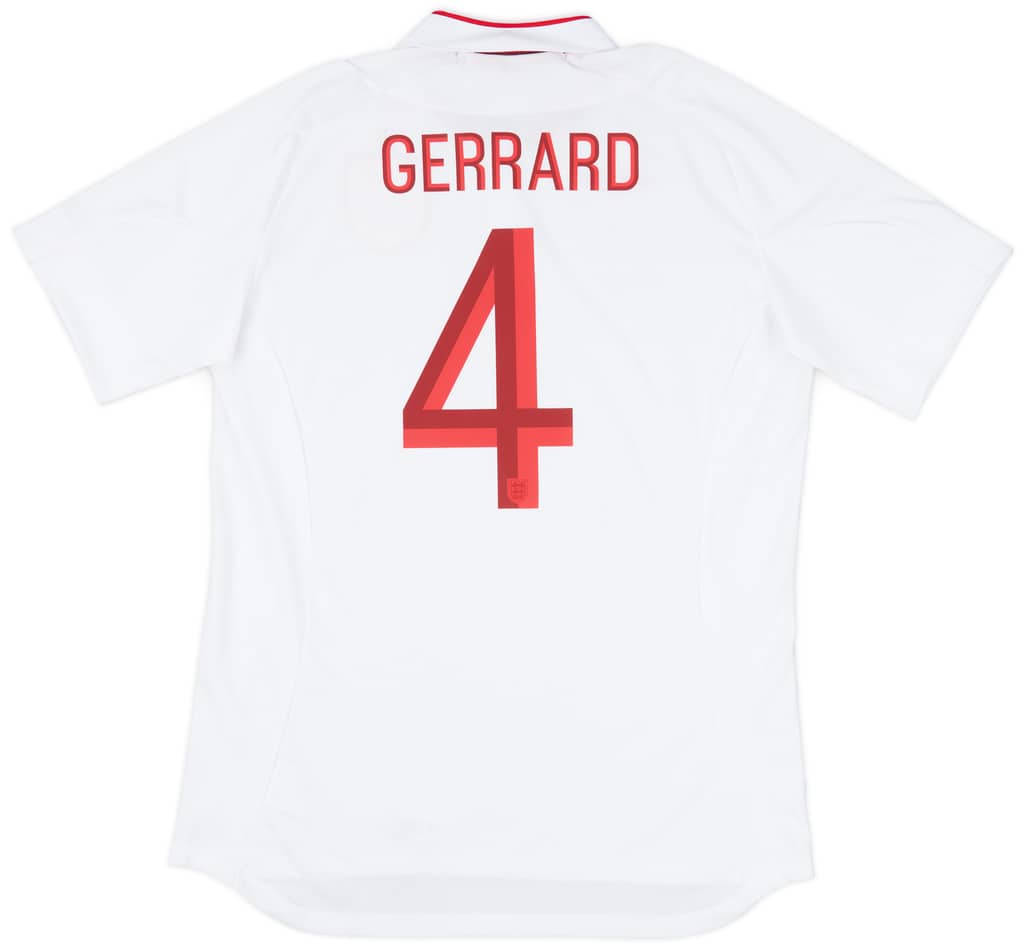 2012-13 England Home Shirt Gerrard #4 (L)