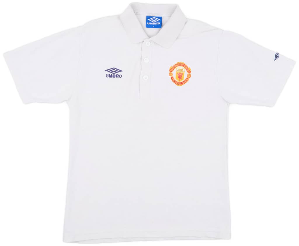 1996-97 Manchester United Umbro Polo Shirt - 8/10 - (M)