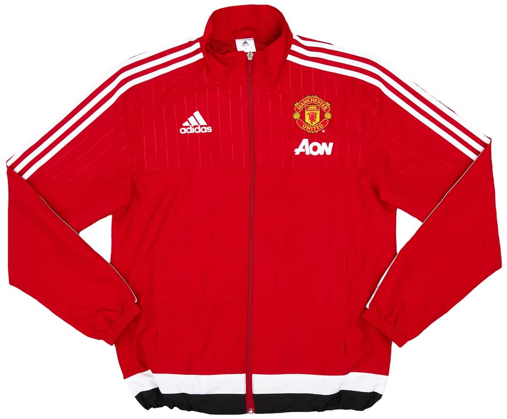 2015-16 Manchester United adidas Track Jacket - 9/10 - (S)