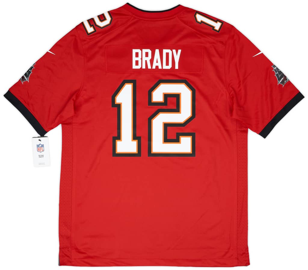 2020-22 Tampa Bay Buccaneers Brady #12 Nike Game Home Jersey (L)