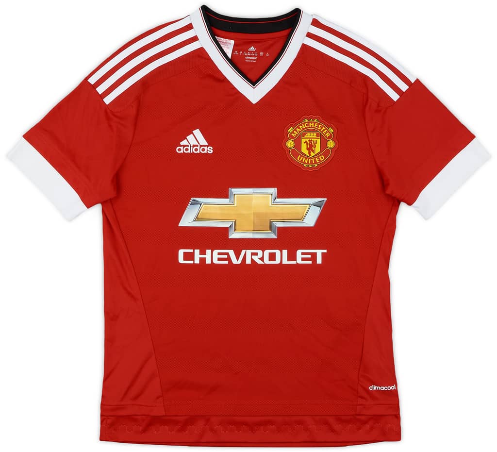 2015-16 Manchester United Home Shirt - 8/10 - (L.Boys)