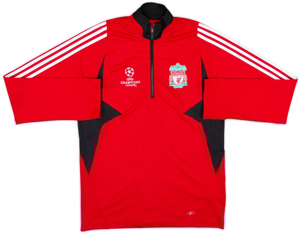 2009-10 Liverpool adidas CL 1/4 Zip Training Top - 7/10 - (M)