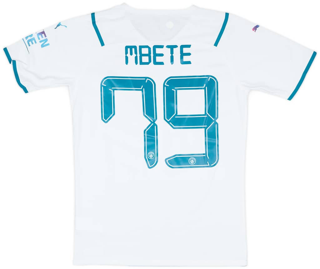 2021-22 Manchester City Match Issue FA Cup Away Shirt Mbete #79