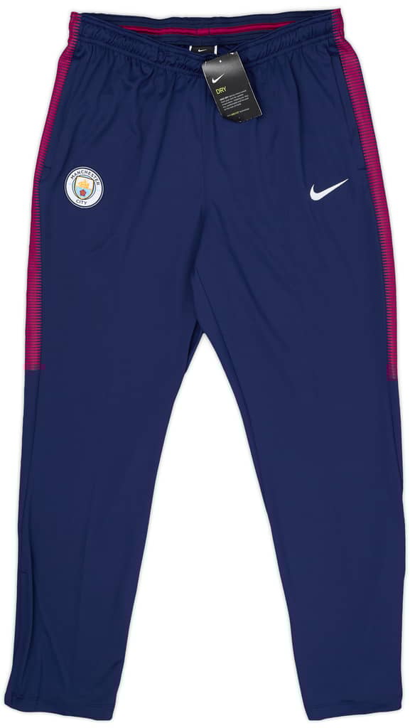 2017-18 Manchester City Nike Track Pants/Bottoms (L)