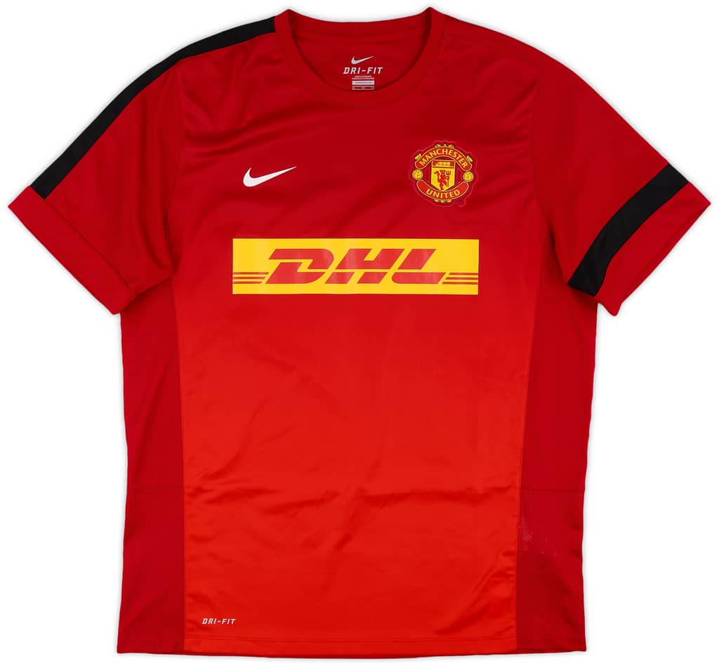 2013-14 Manchester United Nike Training Shirt - 9/10 - (XL)