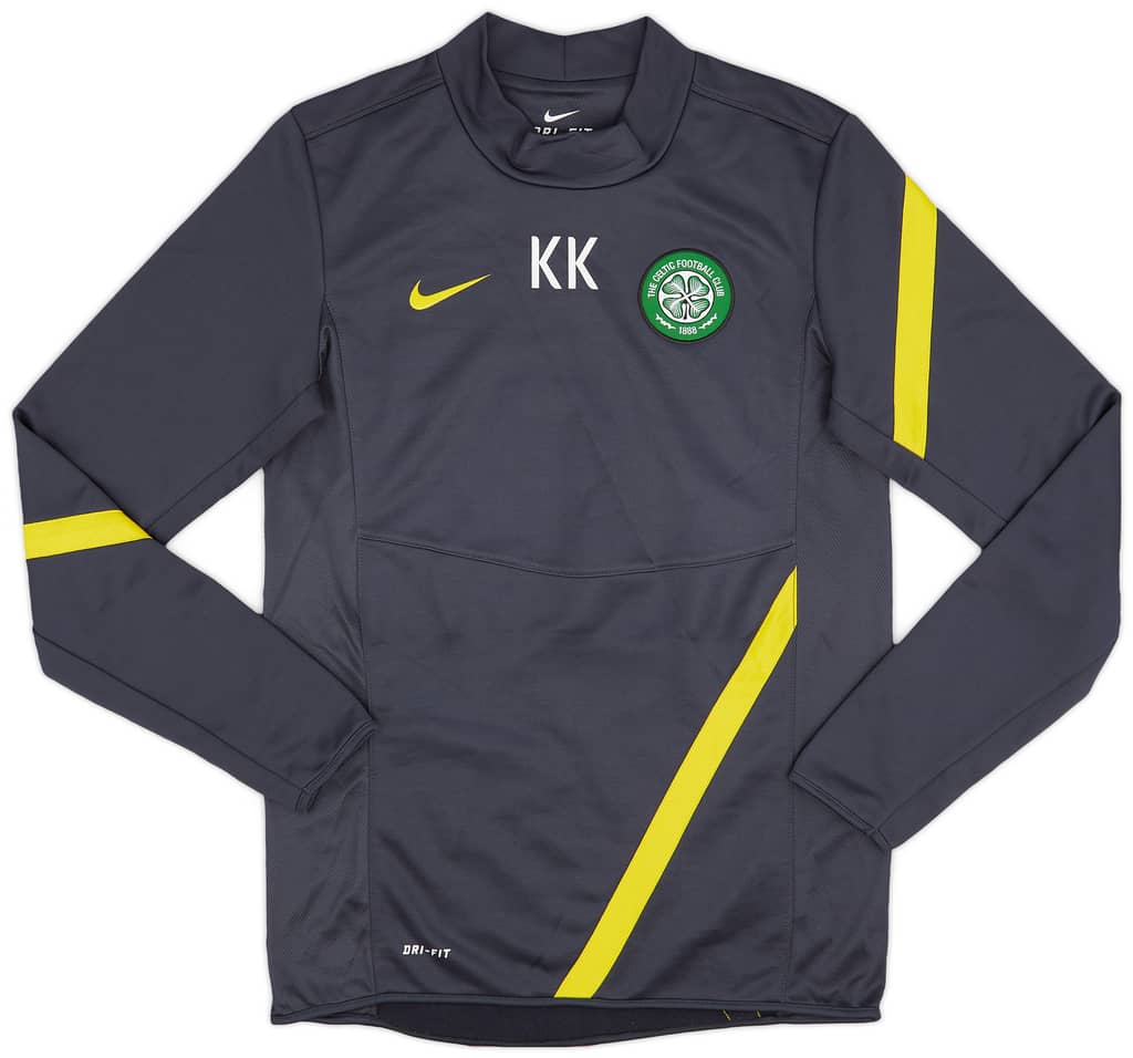 2011-12 Celtic Nike Staff Issue Training L/S Top KK - 9/10 - (S)