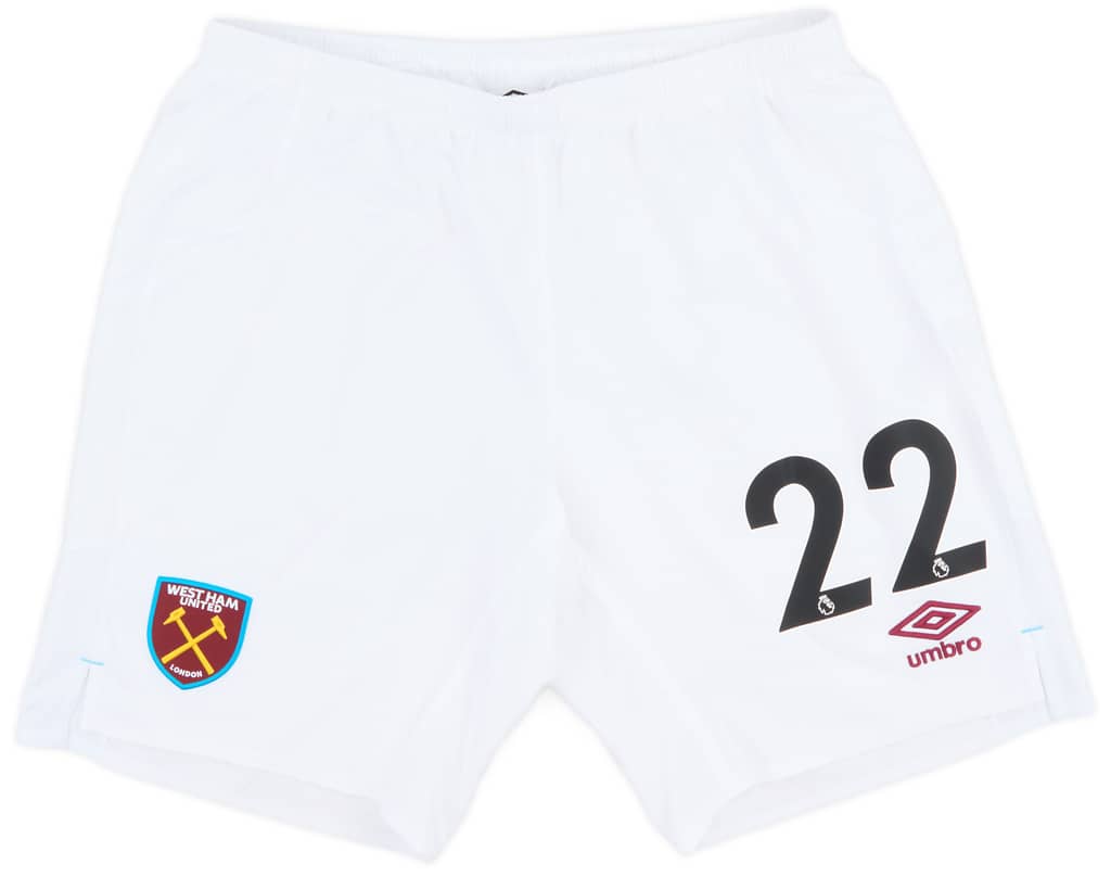 2017-18 West Ham Match Issue Home Shorts #22 (Byram)