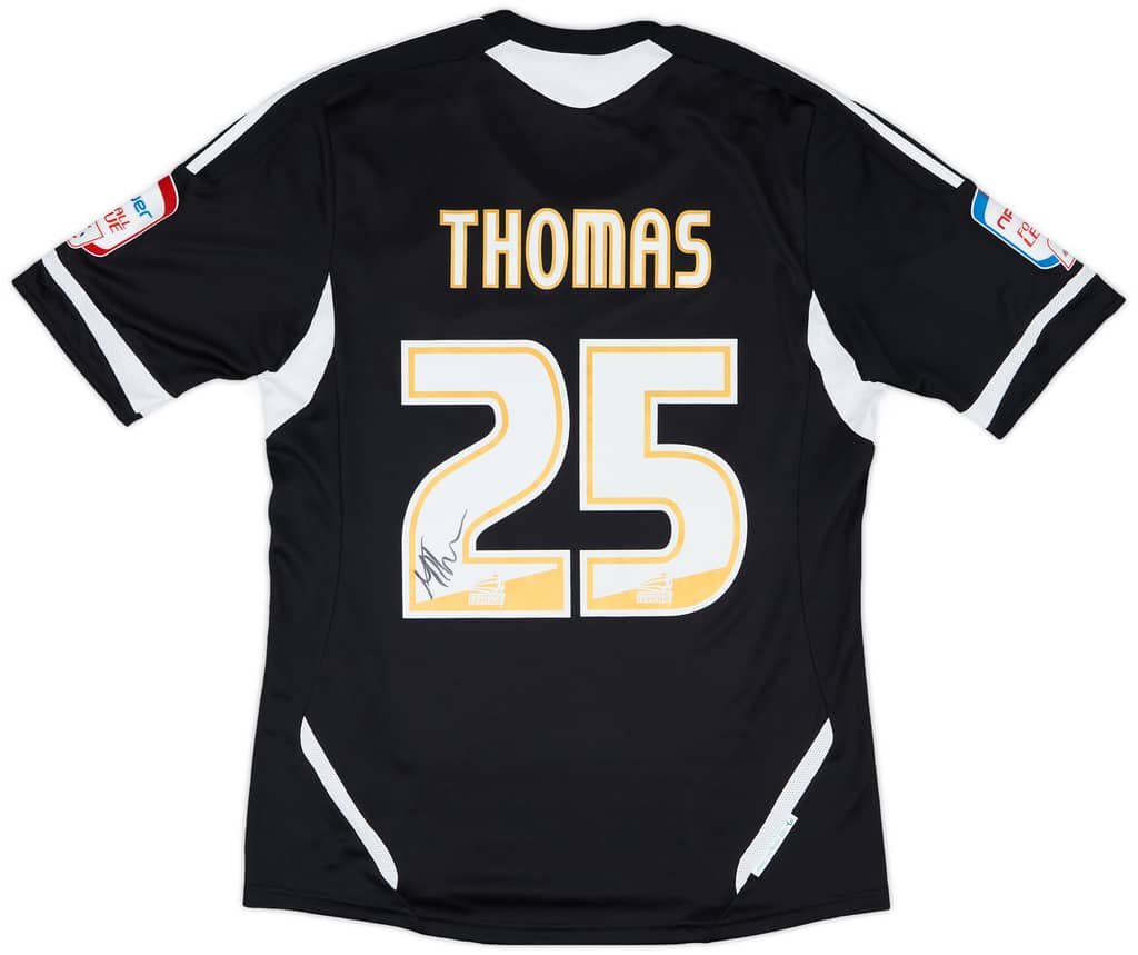 2011-12 Macclesfield Town Match Issue Signed Away Shirt Thomas #25