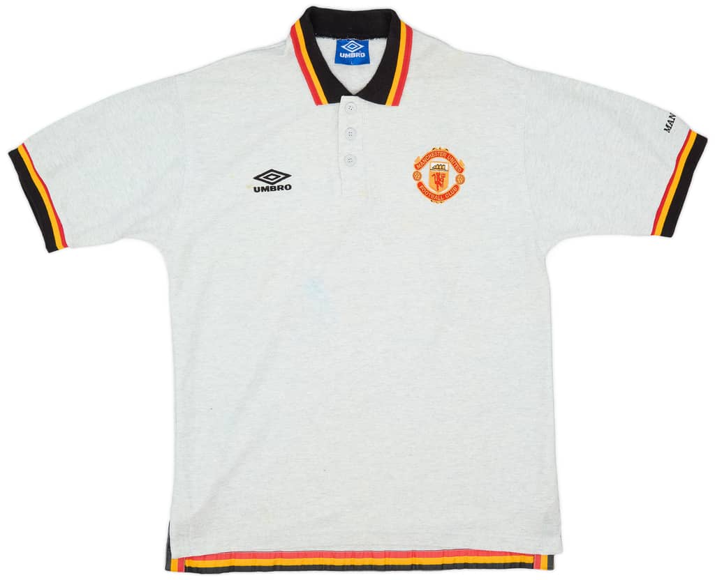 1996-97 Manchester United Umbro Polo Shirt - 5/10 - (L)