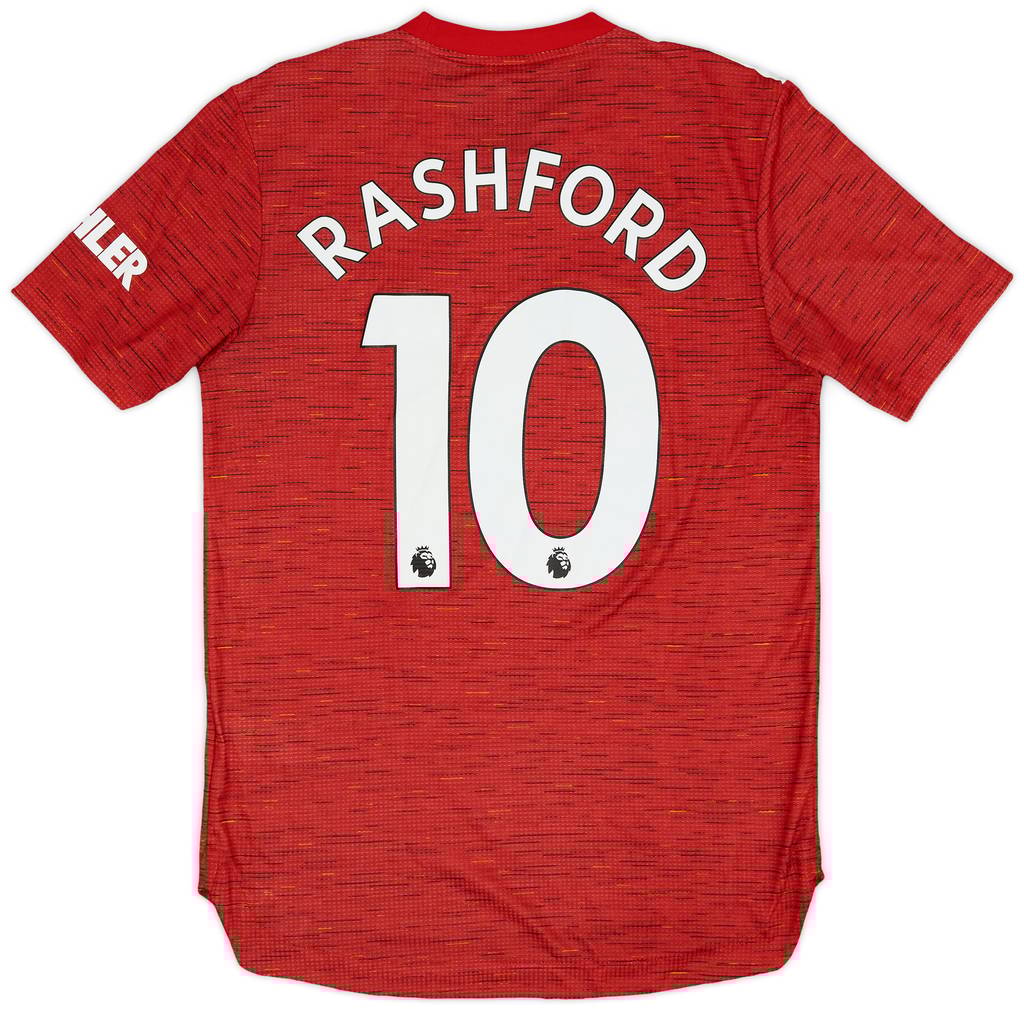 2020-21 Manchester United Authentic Home Shirt Rashford #10 - 9/10 - (S)