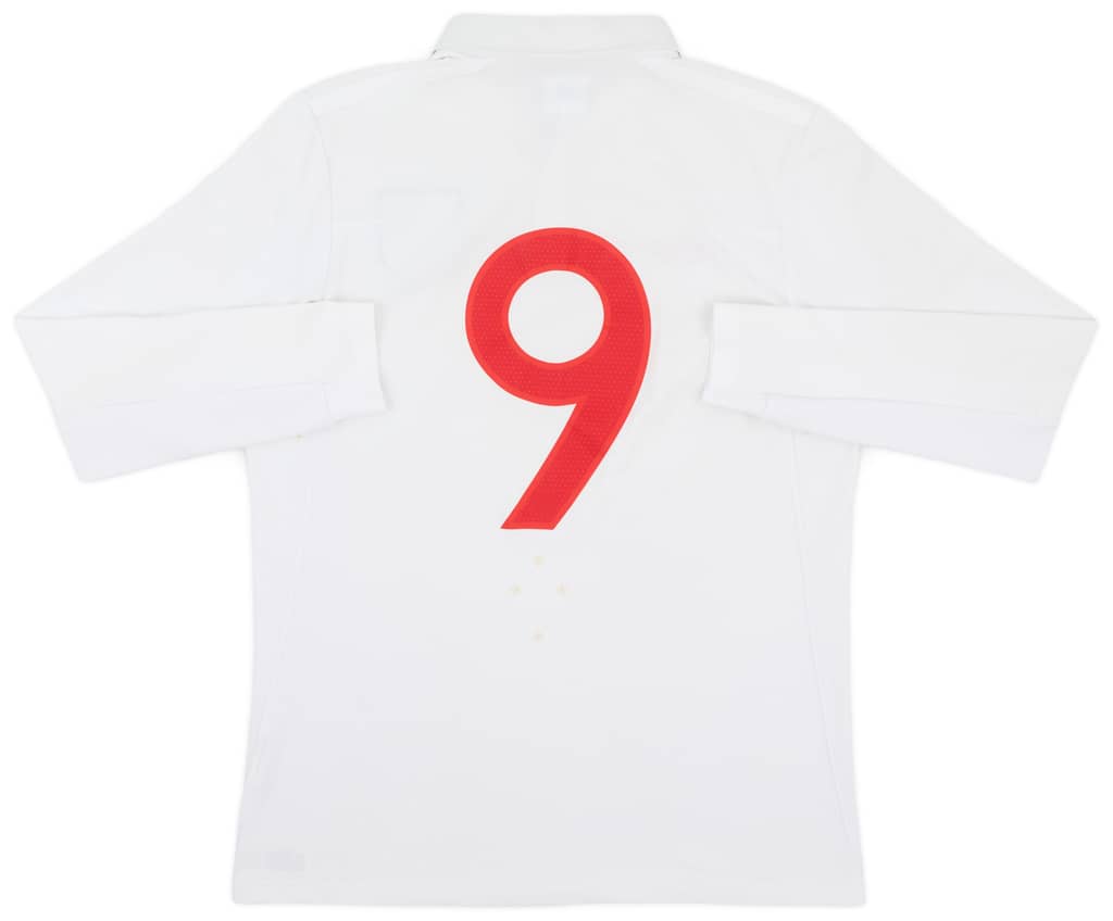2009-10 England Home Shirt #9 - 6/10 - (M)