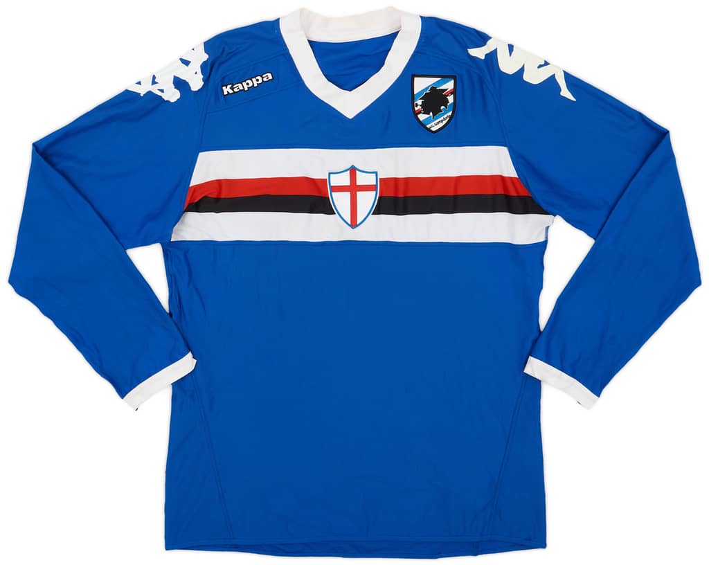 2010-11 Sampdoria Home L/S Shirt - 5/10 - (XL)