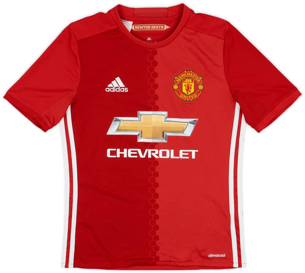 2016-17 Manchester United Home Shirt - 9/10 - (L.Boys)
