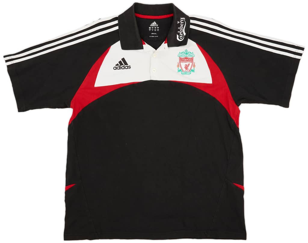 2007-08 Liverpool adidas Polo Shirt - 7/10 - (L/XL)