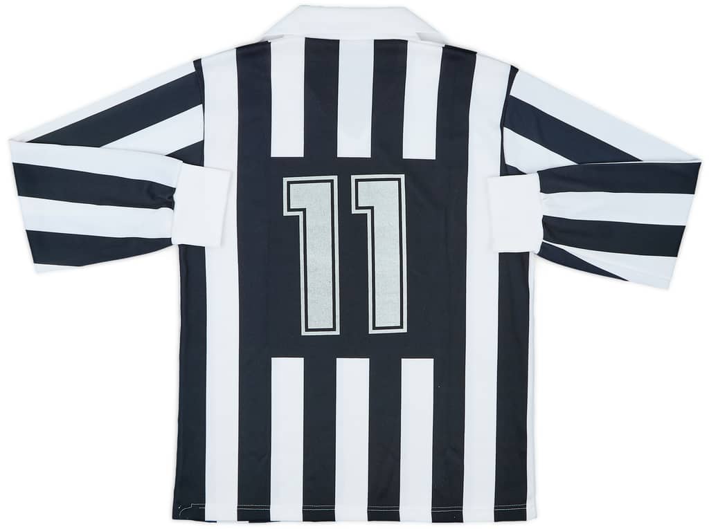 1989-90 Juventus Basic Home L/S Shirt #11 - 7/10 - (M)