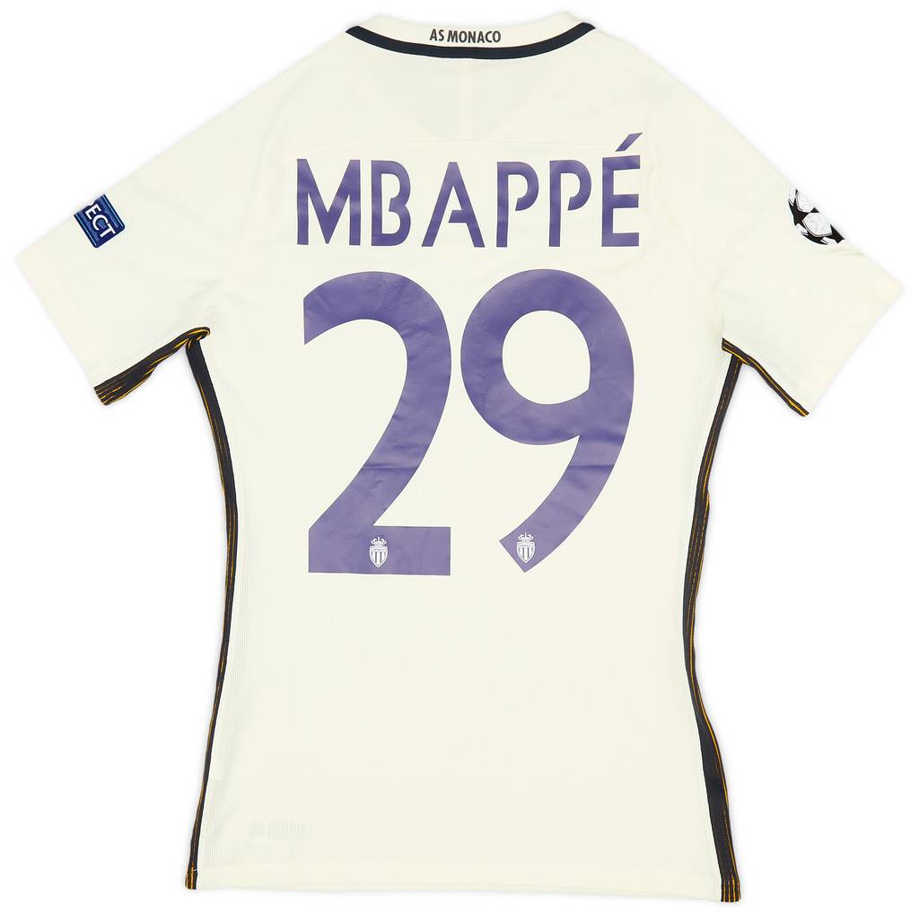 2016-17 Monaco Player Issue Away Shirt Mbappe #29 (M)