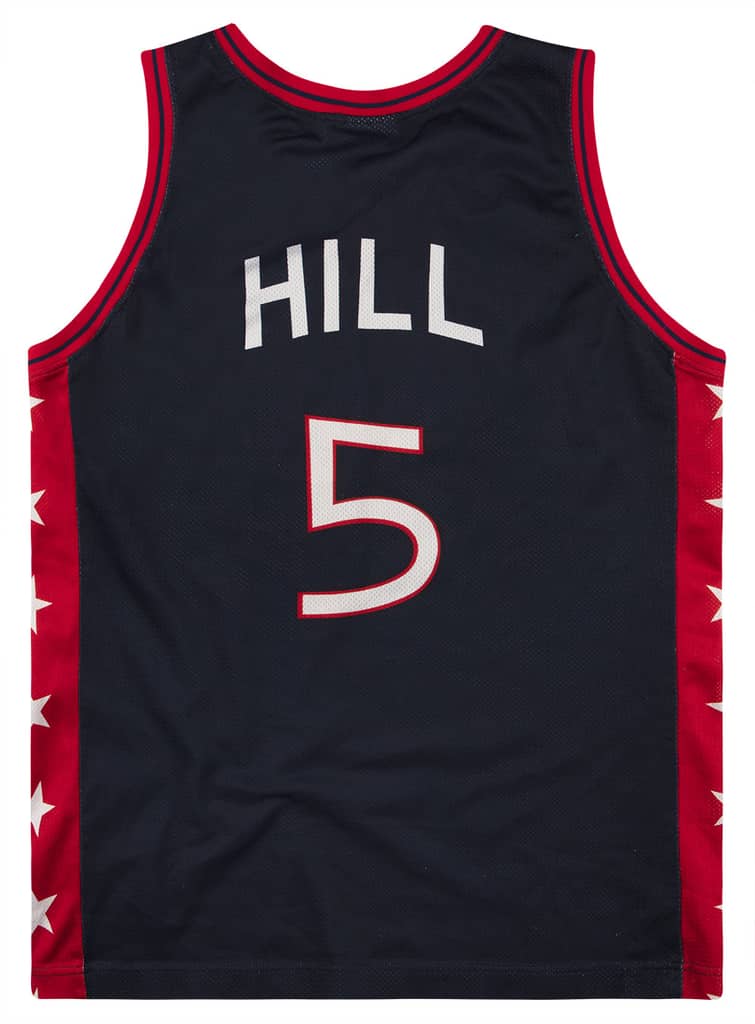 1996-99 USA Hill #5 Champion Jersey (Away) L