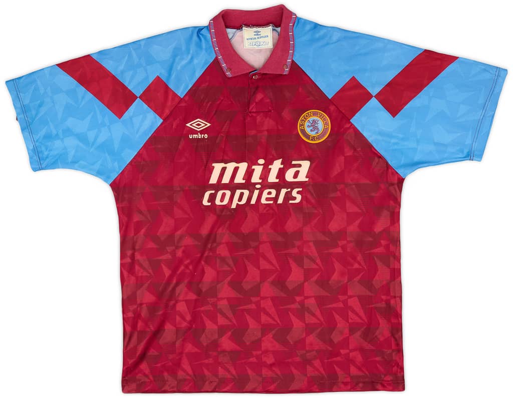 1990-92 Aston Villa Home Shirt - 7/10 - (XL)