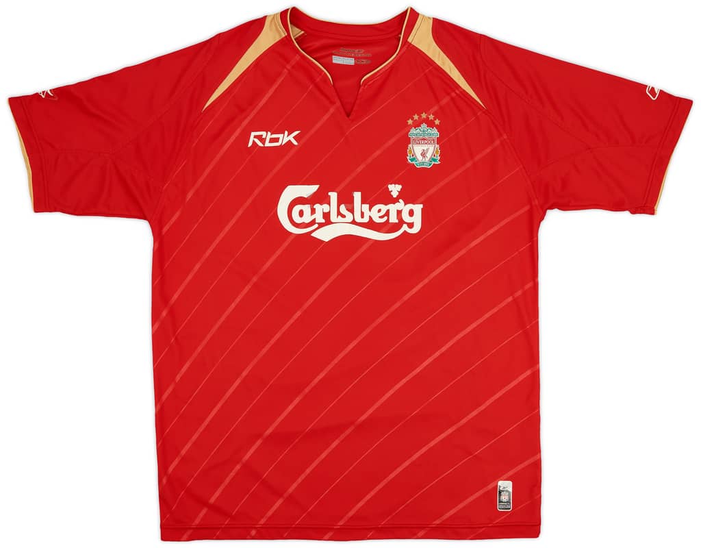 2005-06 Liverpool CL Home Shirt - 5/10 - (L)