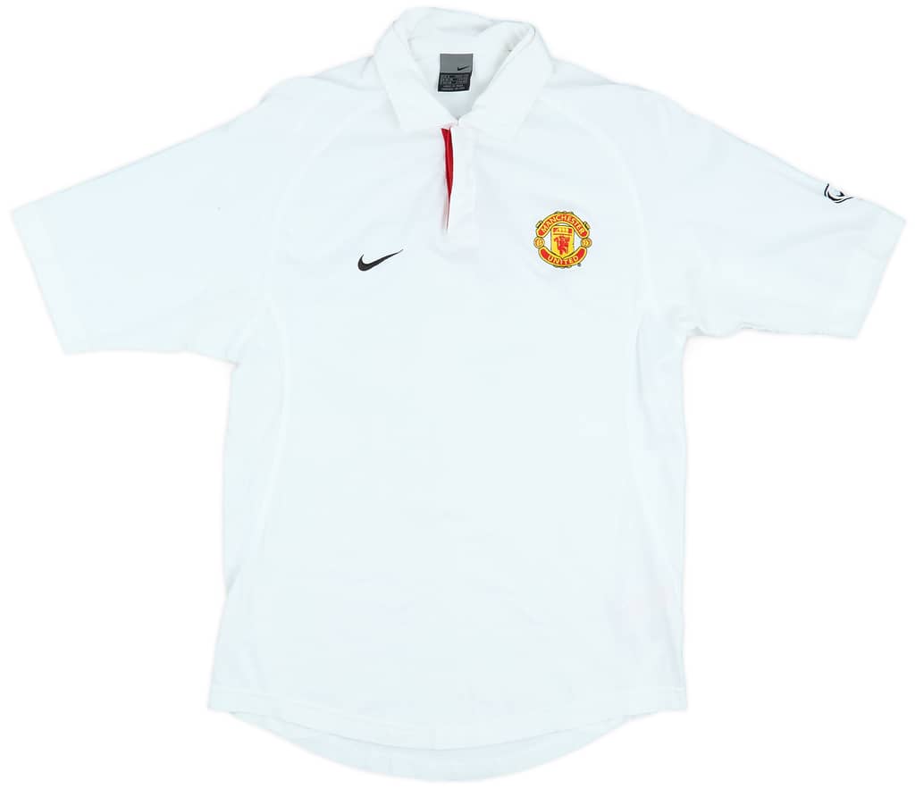 2003-04 Manchester United Nike Polo Shirt - 9/10 - (S)
