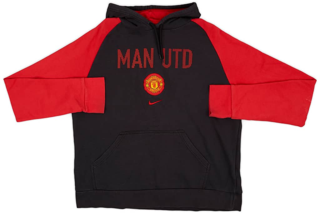 2009-10 Manchester United Nike Hooded Top - 8/10 - (XL)