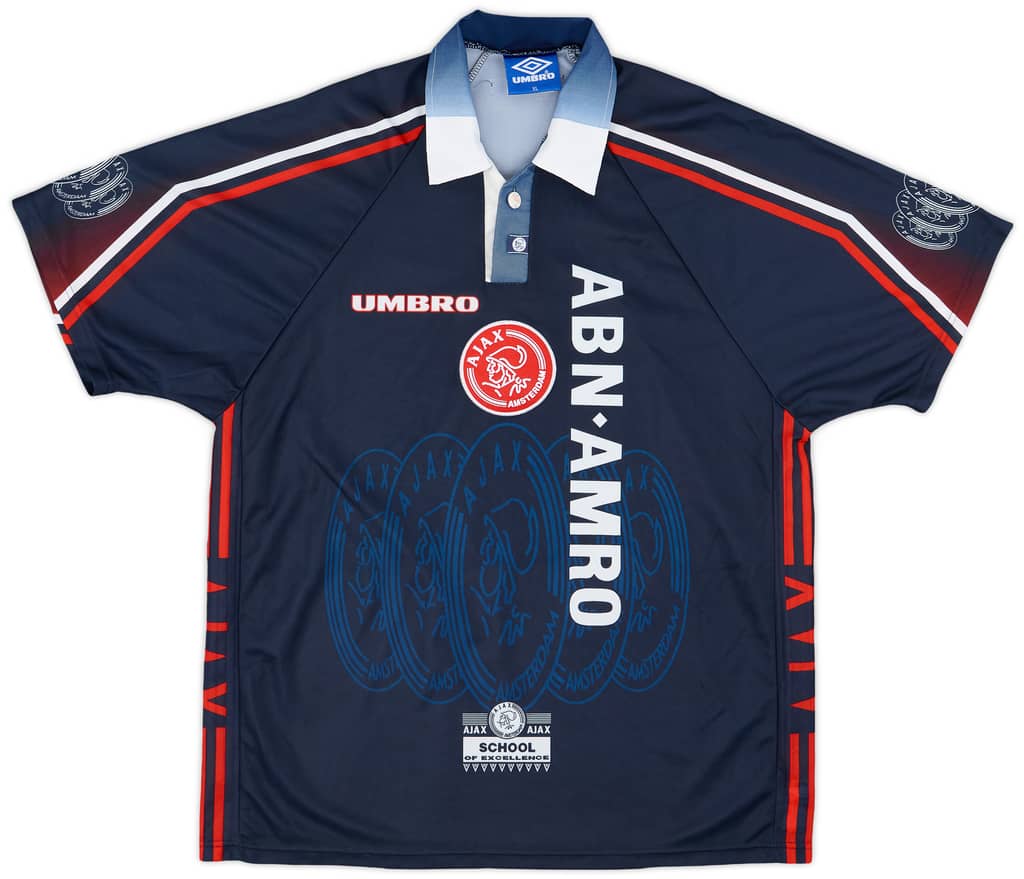 1997-98 Ajax Away Shirt F.De Boer #4 - 8/10 - (XL)