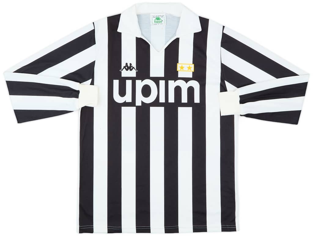 1989-90 Juventus Basic Home L/S Shirt - 7/10 - (M)