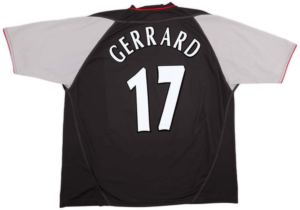 2002-04 Liverpool Away Shirt Gerrard #17 - 7/10 - (XXL)
