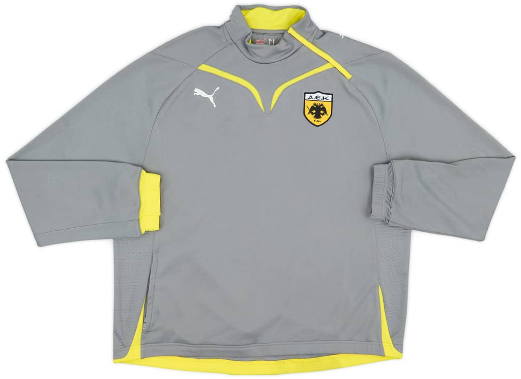 2009-10 AEK Athens Puma 1/4 Zip Drill Top - 6/10 - (XL)