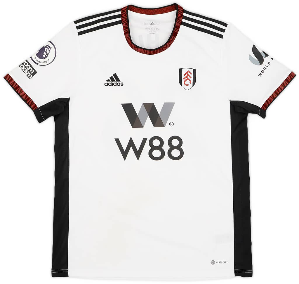 2022-23 Fulham Match Worn Home Shirt J.Palhinha #26