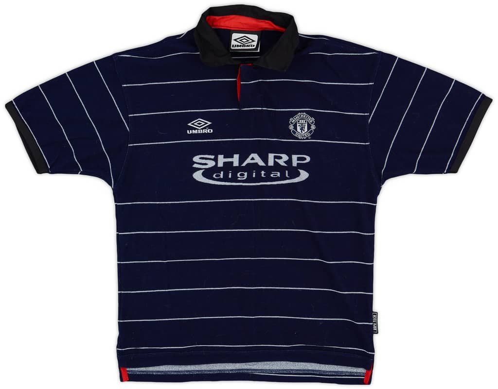 1999-00 Manchester United Away Shirt - 9/10 - (M.Boys)