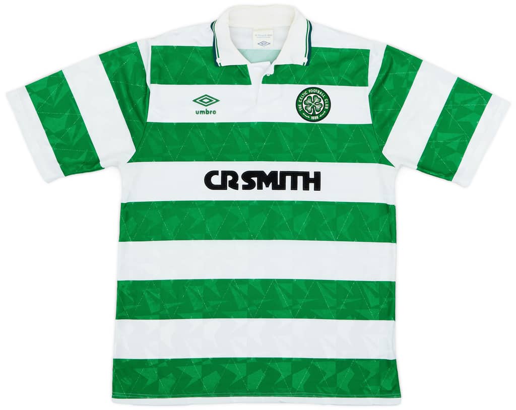 1989-91 Celtic Home Shirt - 8/10 - (M)