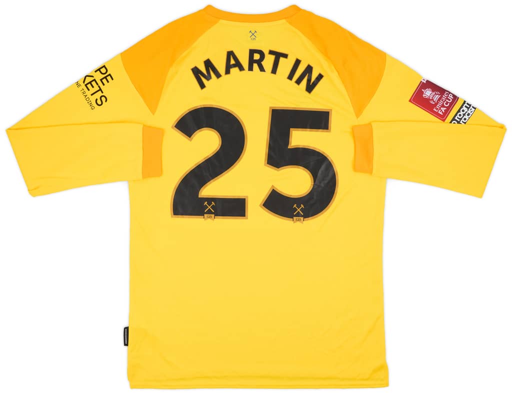 2020-21 West Ham Match Issue FA Cup GK Shirt Martin #25