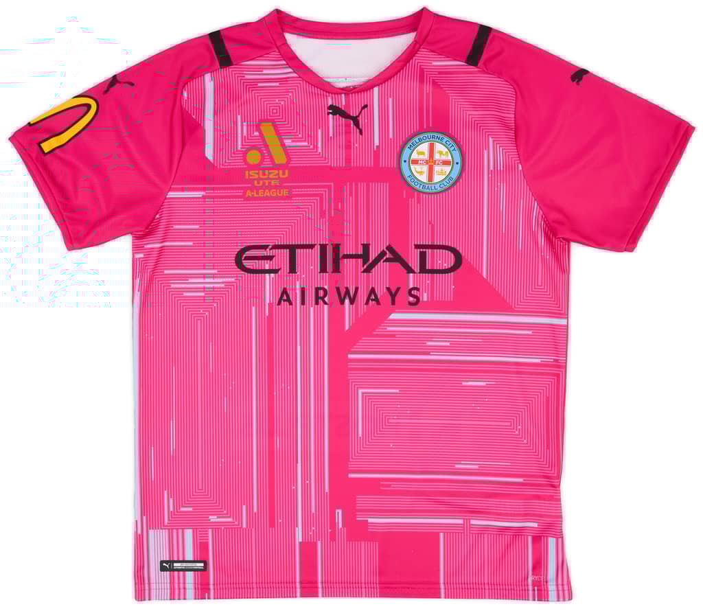2021-22 Melbourne City Player Issue GK S/S Shirt - 9/10 - (L)