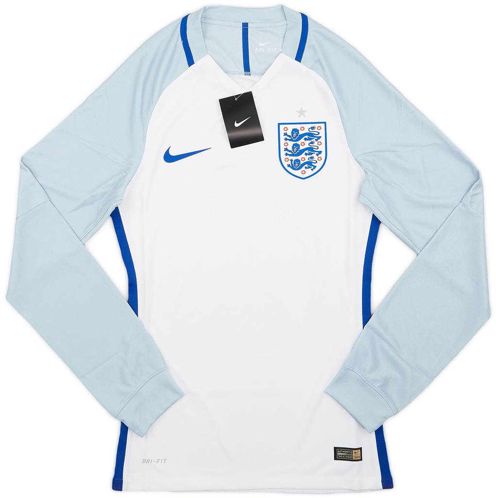 2016-17 England Player Issue Home L/S Shirt (S)