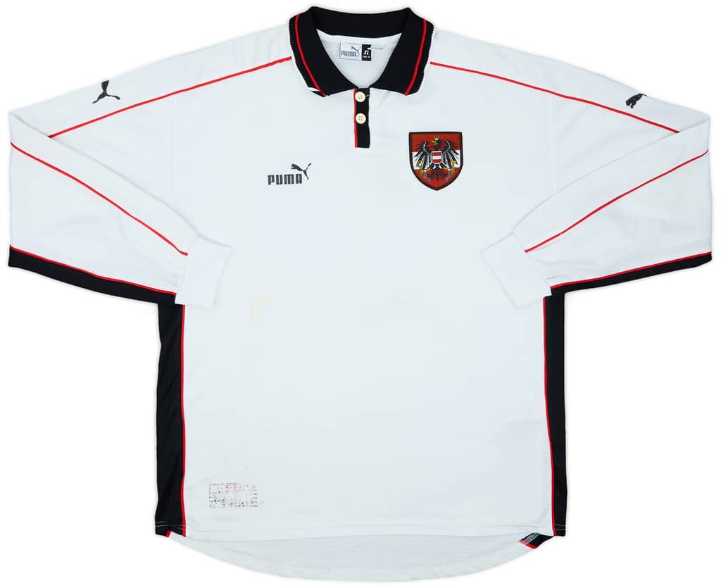 2000-02 Austria Home L/S Shirt - 6/10 - (XL)