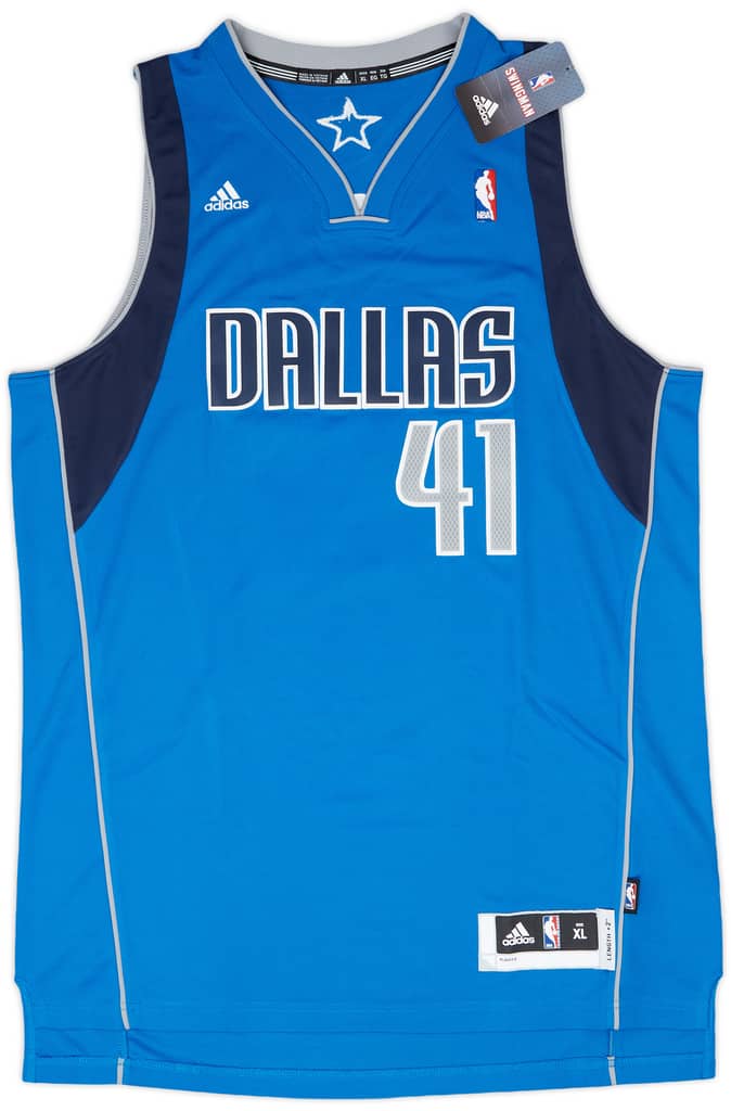 2010-14 Dallas Mavericks Nowitzki #41 adidas Swingman Away Jersey (XL)