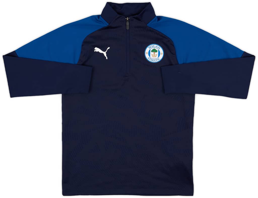 2018-19 Wigan Puma 1/4 Zip Training Top - 8/10 - (S)