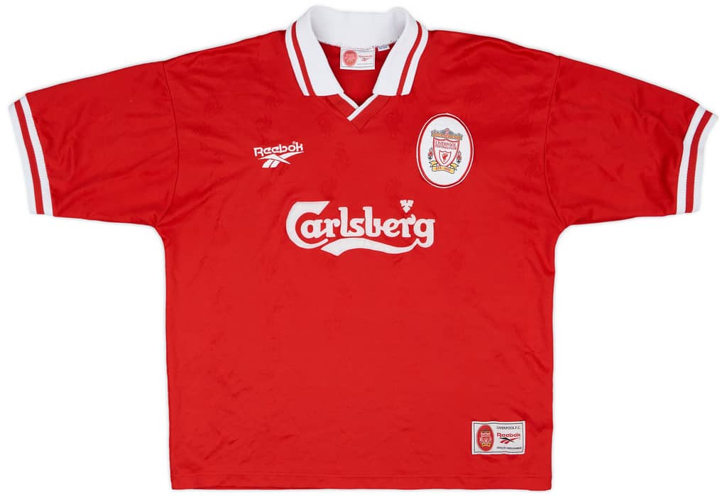1996-98 Liverpool Home Shirt Carragher #23 - 9/10 - (L)