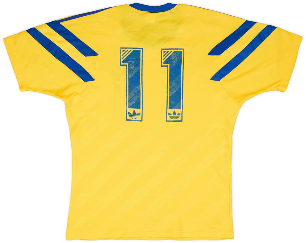 1991-92 Sweden Match Issue Home Shirt #11