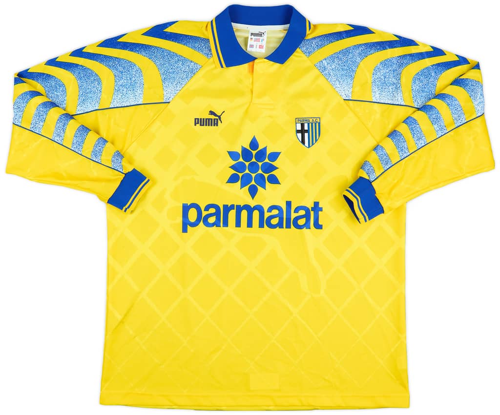 1995-96 Parma Third L/S Shirt Zola #10 - 10/10 - (L)
