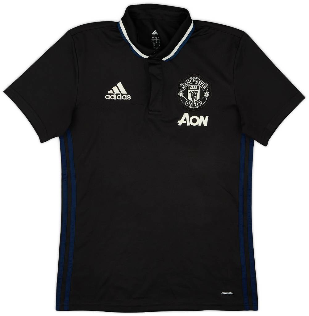 2016-17 Manchester United adidas Polo Shirt - 9/10 - (S)