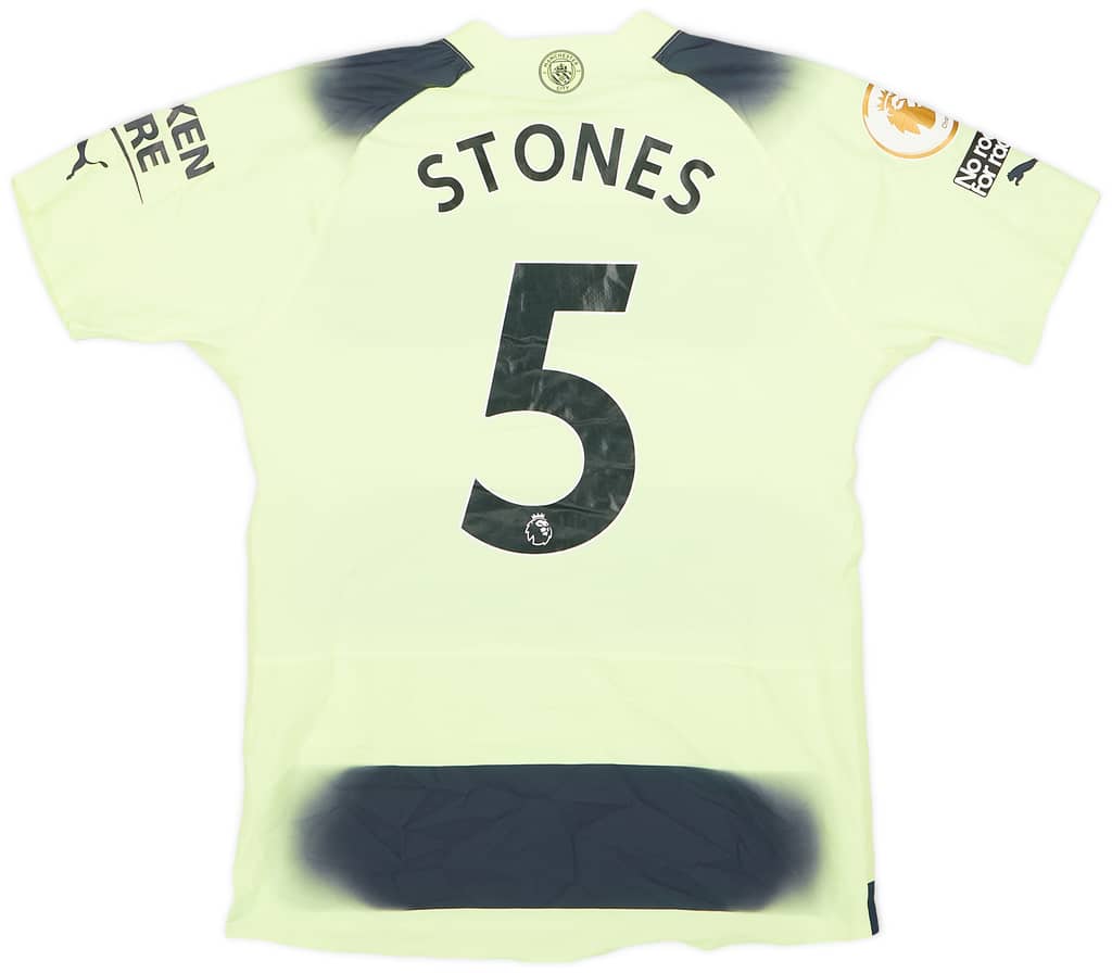 2022-23 Manchester City Match Issue Third Shirt Stones #5