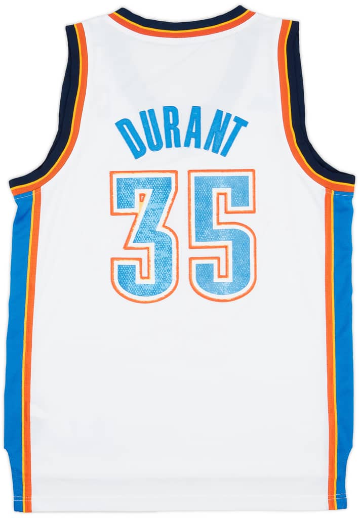 2010-14 Oklahoma City Thunder Durant #35 adidas Swingman Home Jersey - 6/10 - (S)