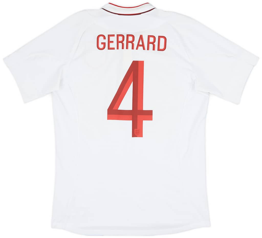 2012-13 England Home Shirt Gerrard #4 - 6/10 - (M)